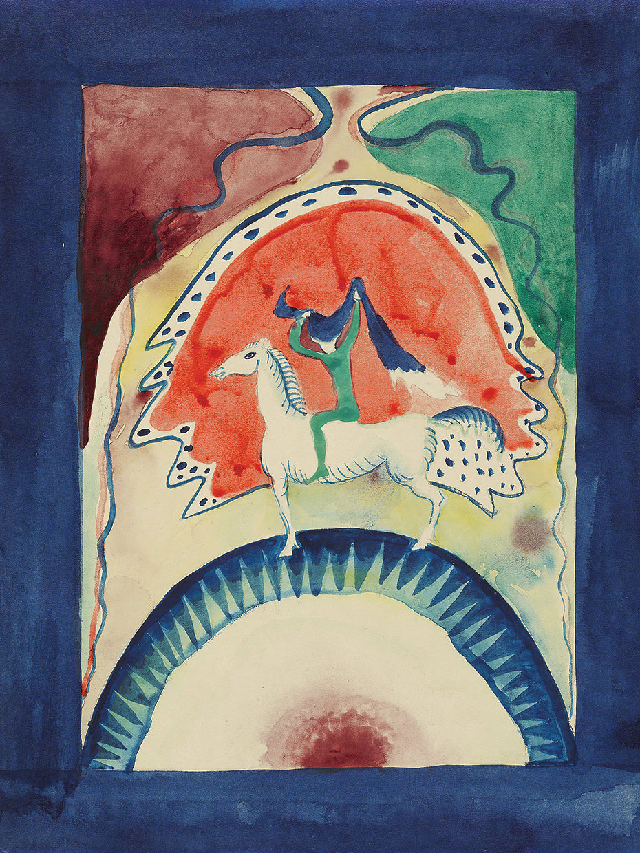 Design for the cover of the almanac ‘The Blue Rider’ (1911)