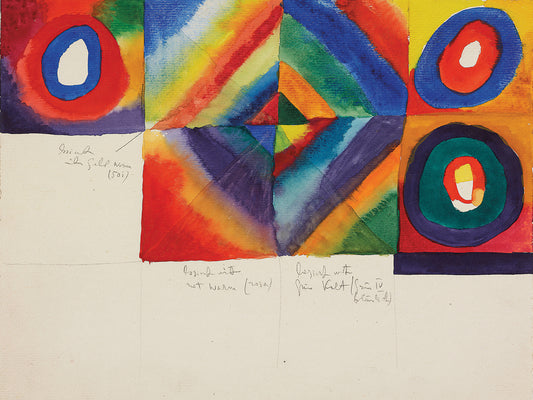 Color studies with information on painting technique (1913)