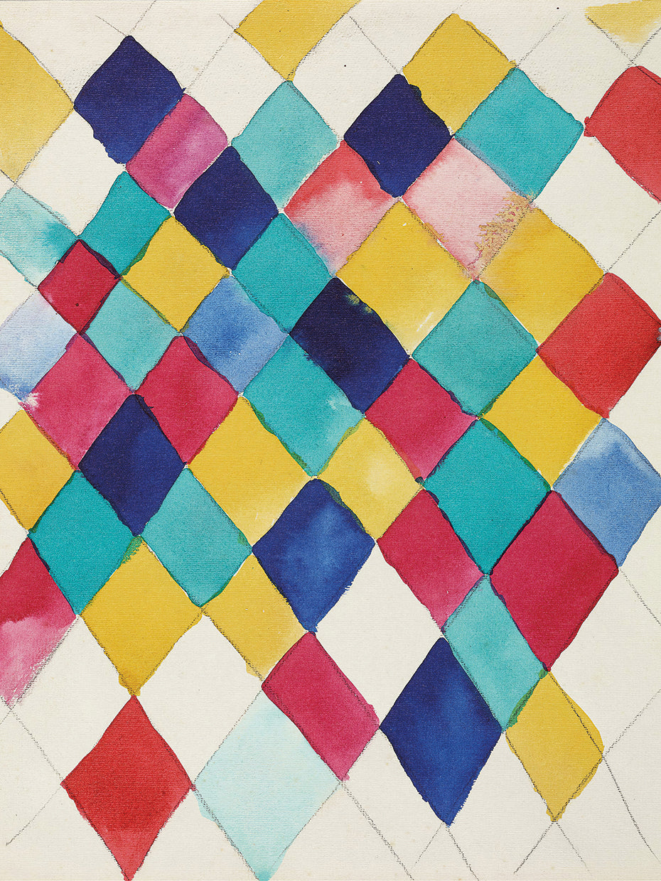 Farbstudie mit Rauten (1913)