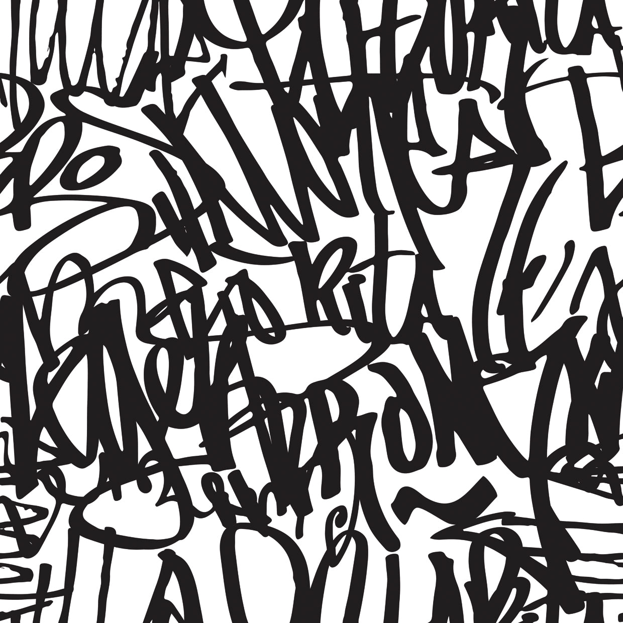 Graffiti fondo de patrones sin fisuras Lienzo