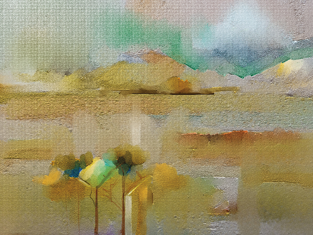 Green Landscape in Abstract