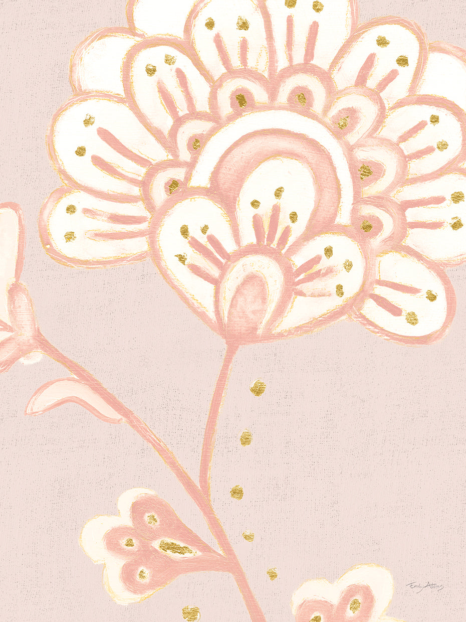 Flora Chinoiserie III Textured Terra