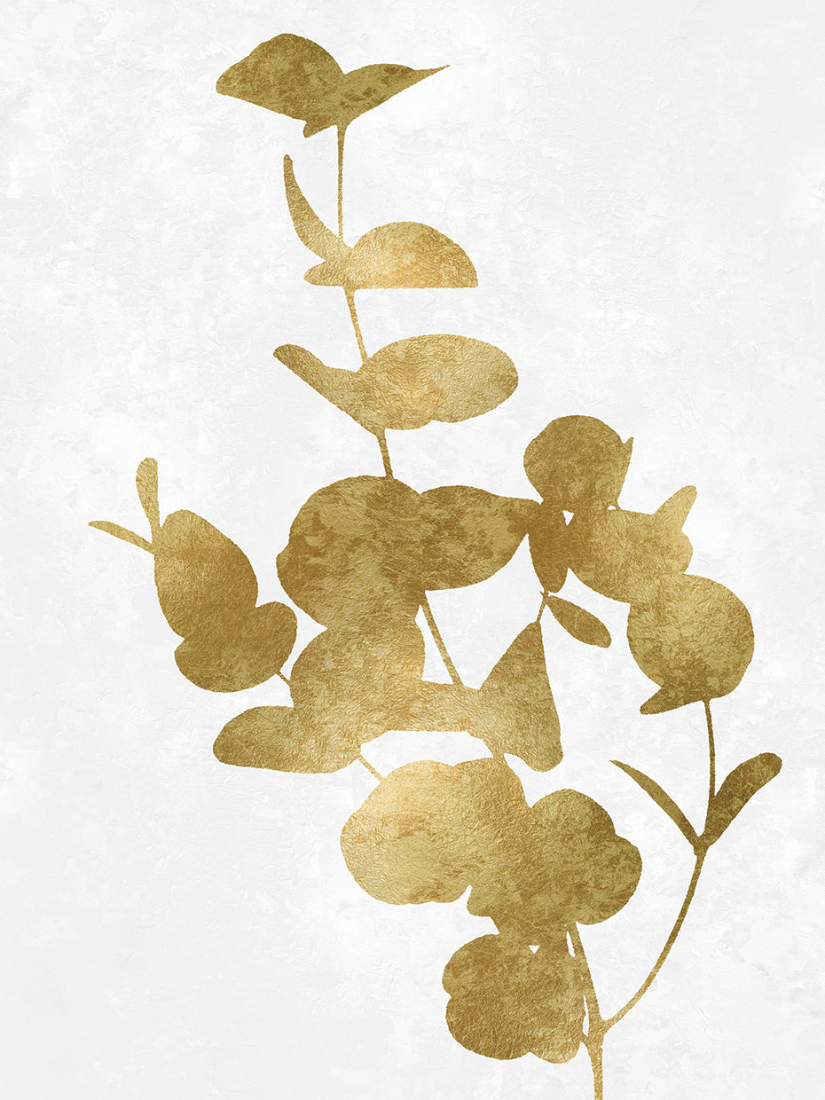 Nature Gold on White I