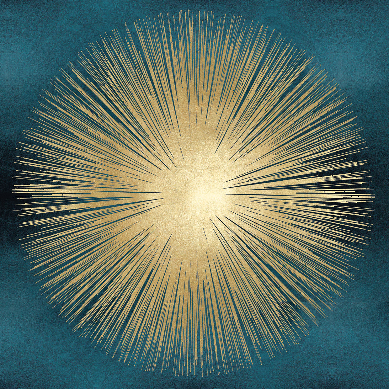 Sunburst Gold on Teal I