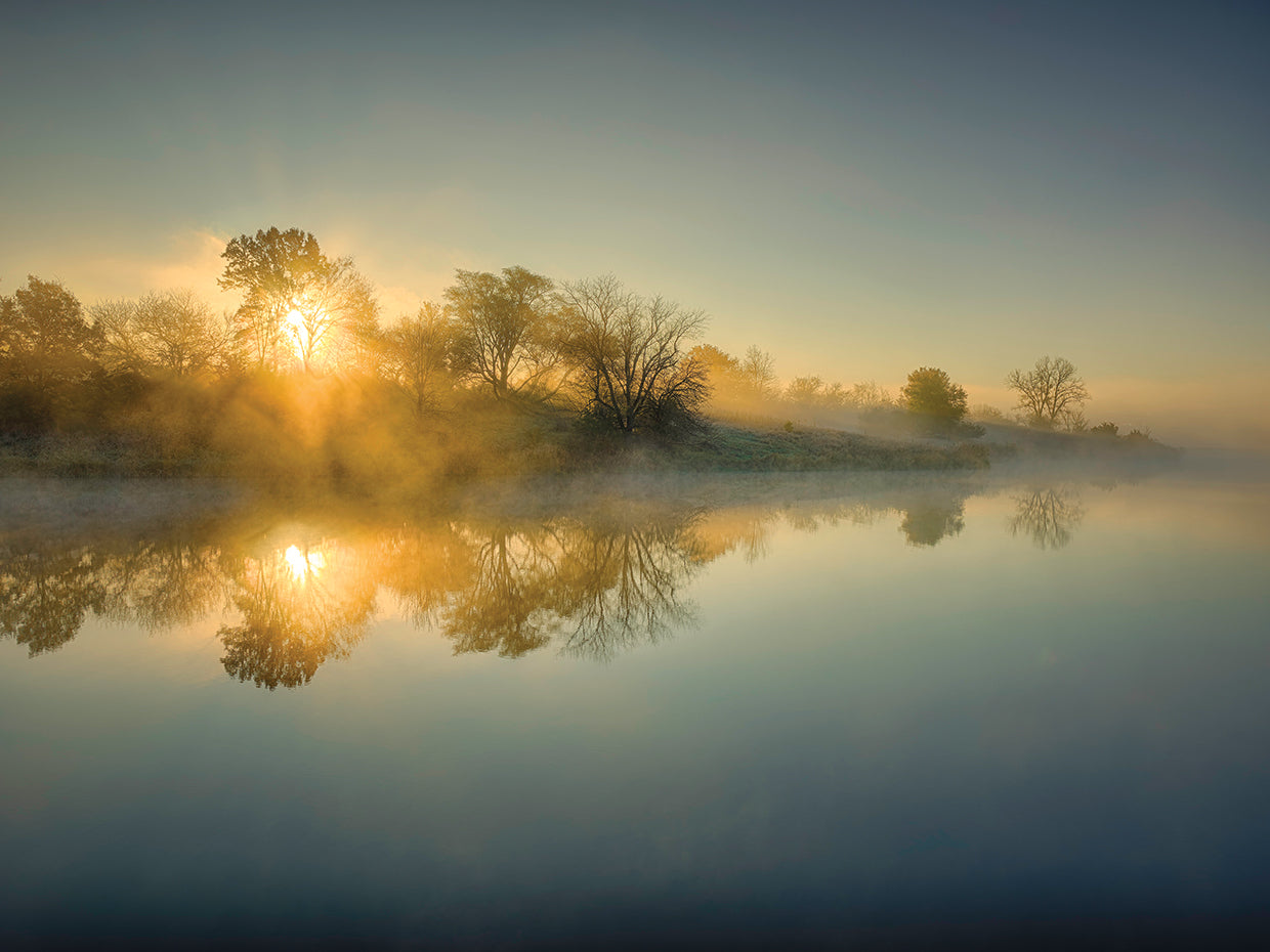 Sunrise reflection, Iowa