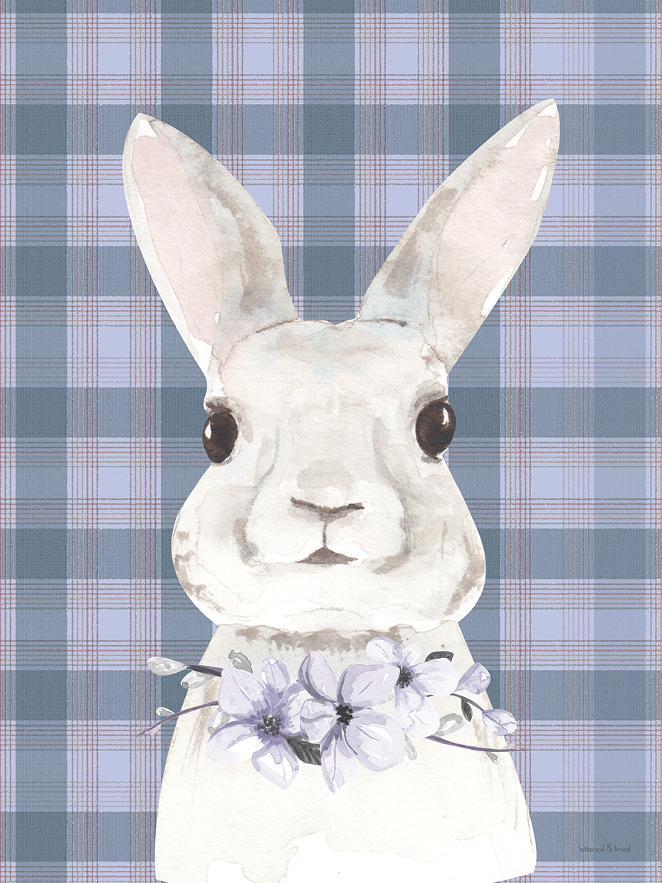 Plaid Bunny Floral