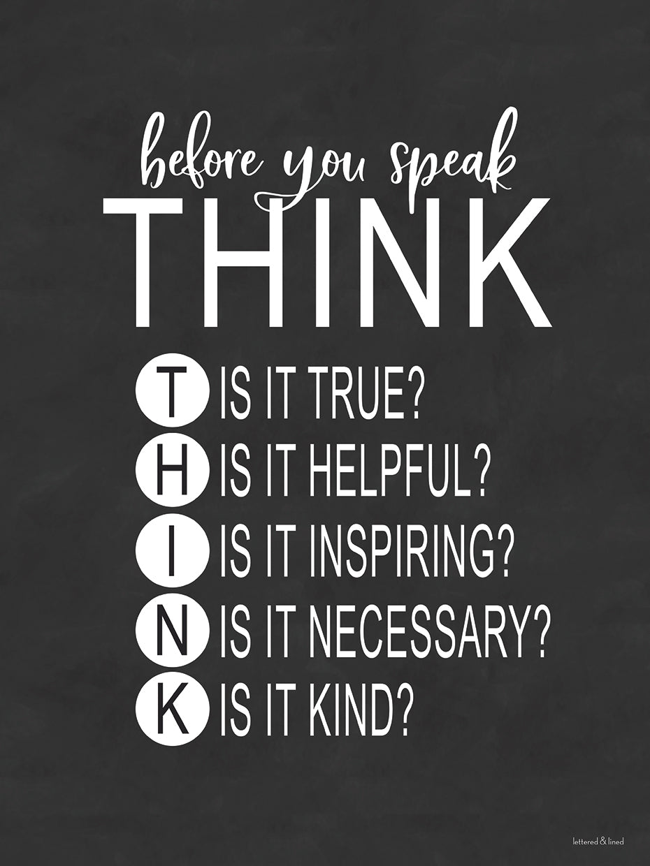 Think Before You Speak