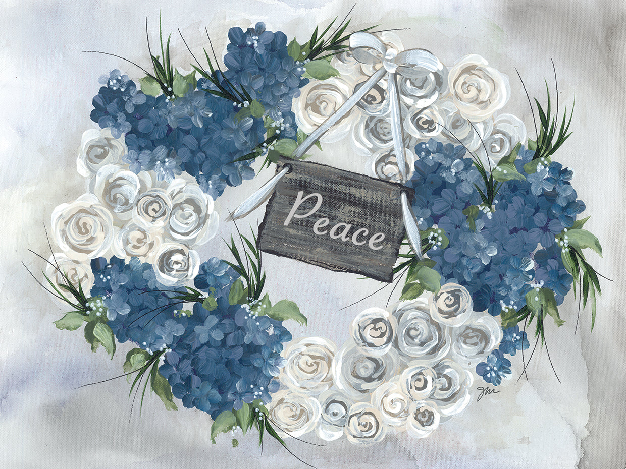 Hydrangea Wreath Blue