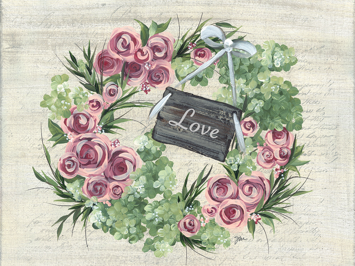 Hydrangea Wreath Green & Pink