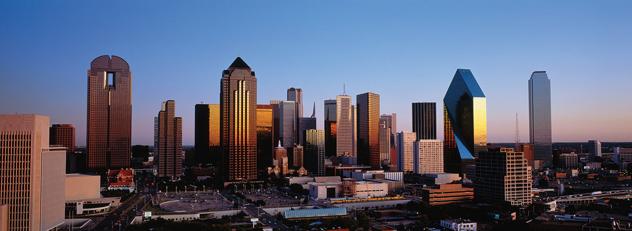 Amanecer en el centro de Dallas Lienzo