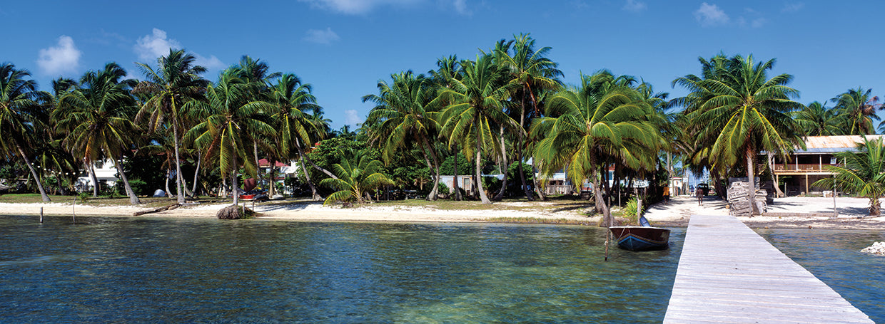 Frente a la playa de Belice Lienzo