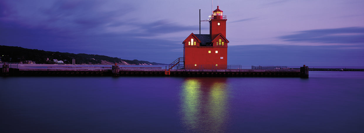 Gran faro rojo Lienzo
