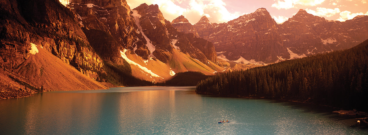 Sereno lago Moraine Lienzo