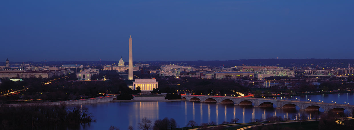 Puente al monumento a Washington Lienzo