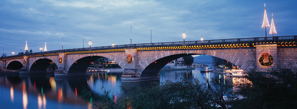 Reflexiones del puente de Londres Lienzo