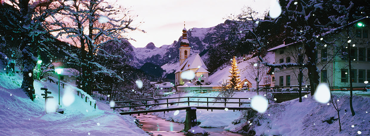 Snowy Bavarian Church