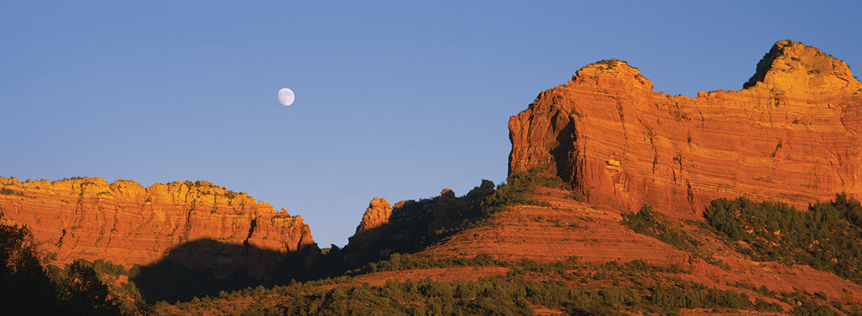 Moon over Red Rocks