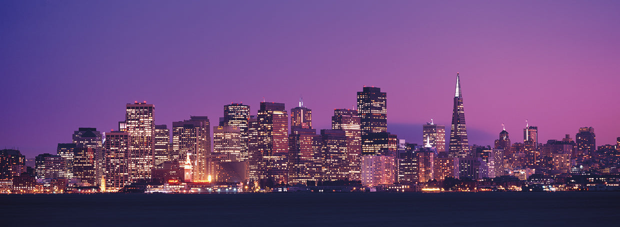 Púrpura san francisco Lienzo