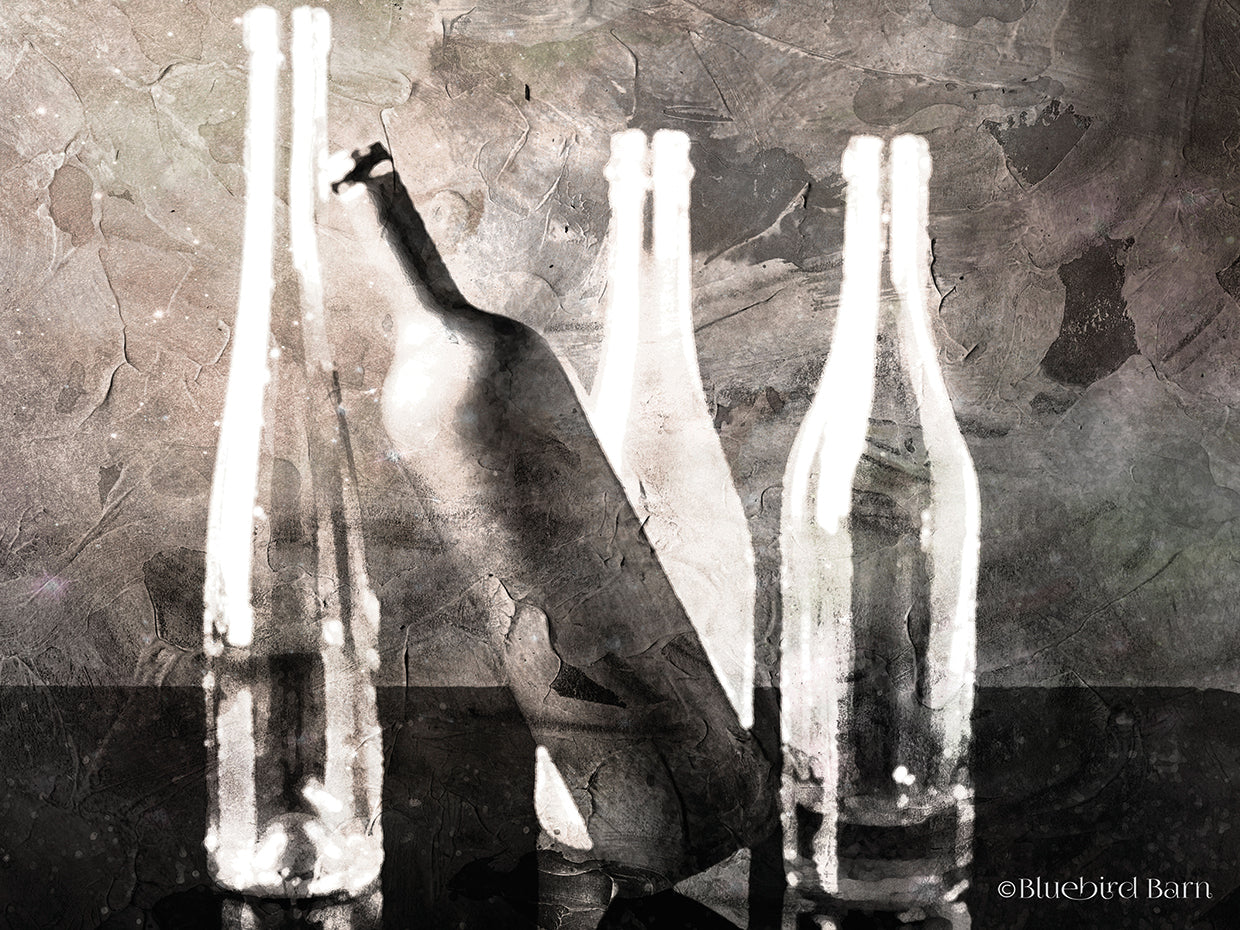 Moody Grey Bottles Still Life