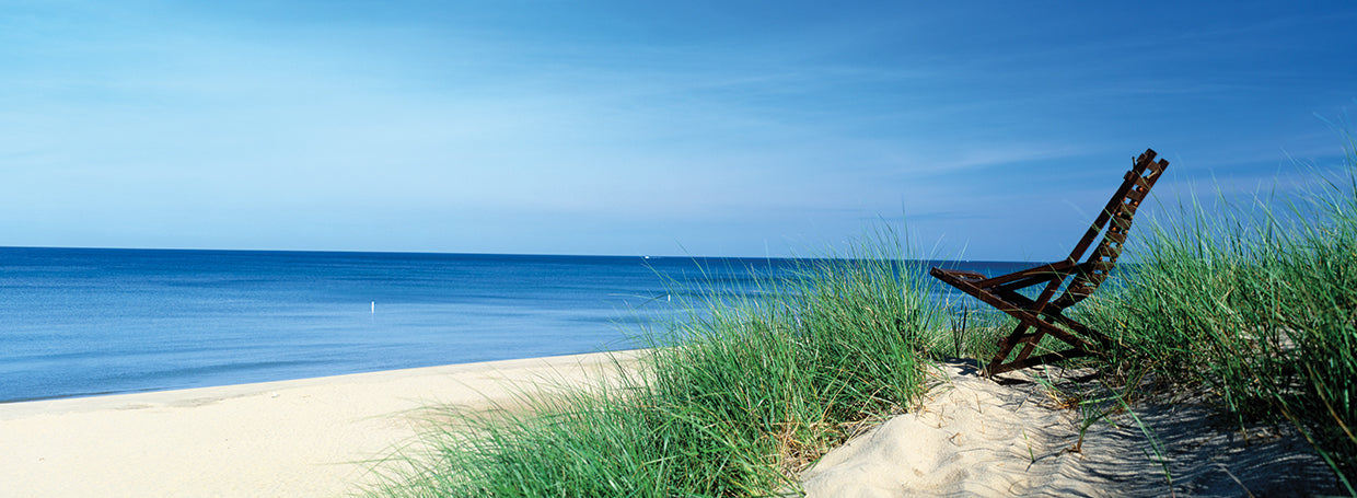 Silla de playa Lago Michigan Lienzo