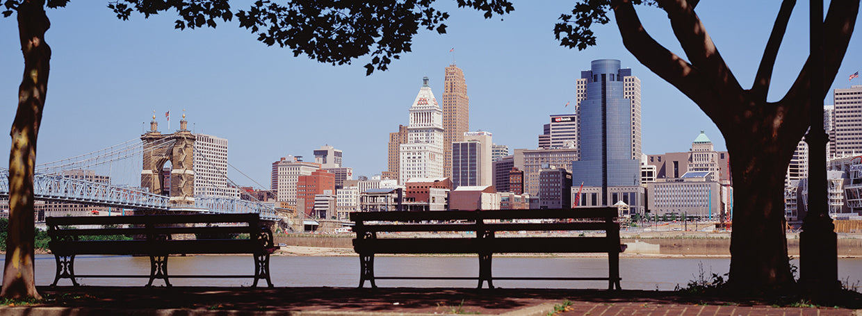 Banco del parque de Cincinnati Lienzo