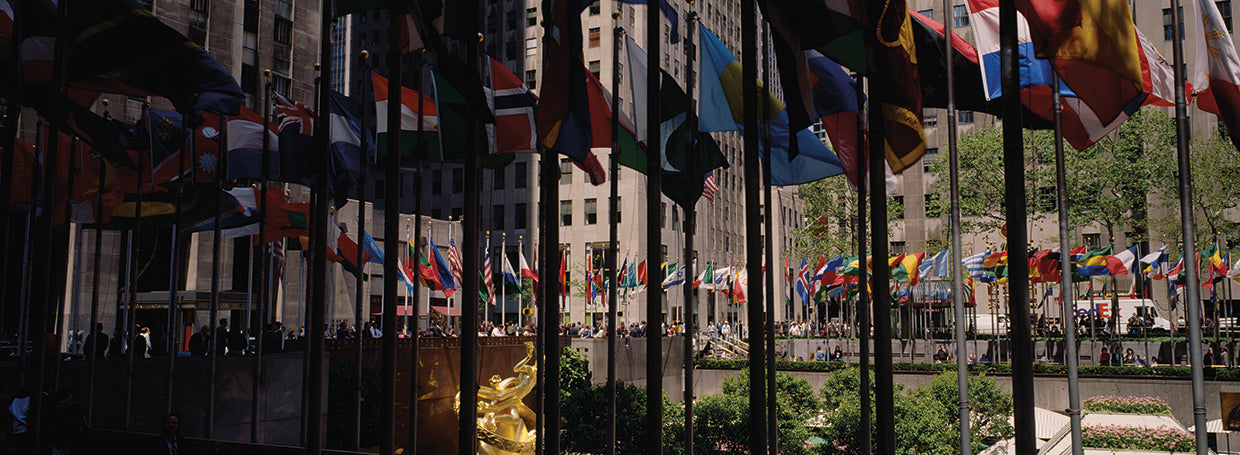 Rockefeller Plaza Flags