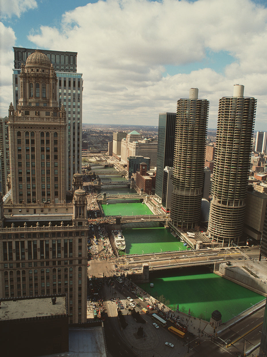 Río a través de Chicago Lienzo