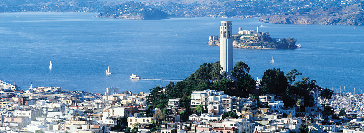 Flying over San Francisco