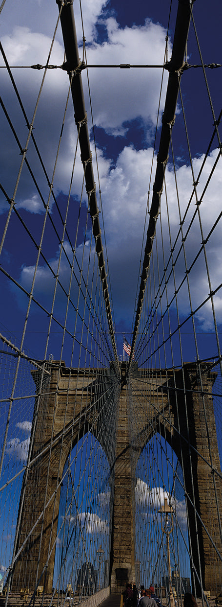 Mirando hacia el puente de Brooklyn Lienzo