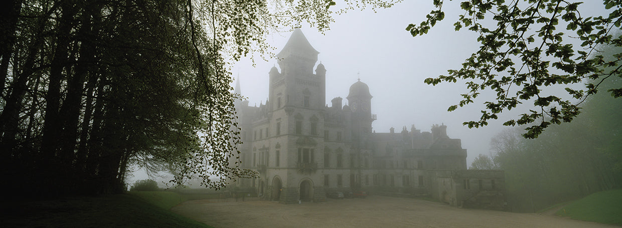 Castillo de Dunrobin en la niebla Lienzo