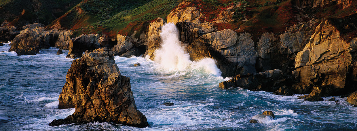 Rompiendo olas en la costa del Pacífico Lienzo