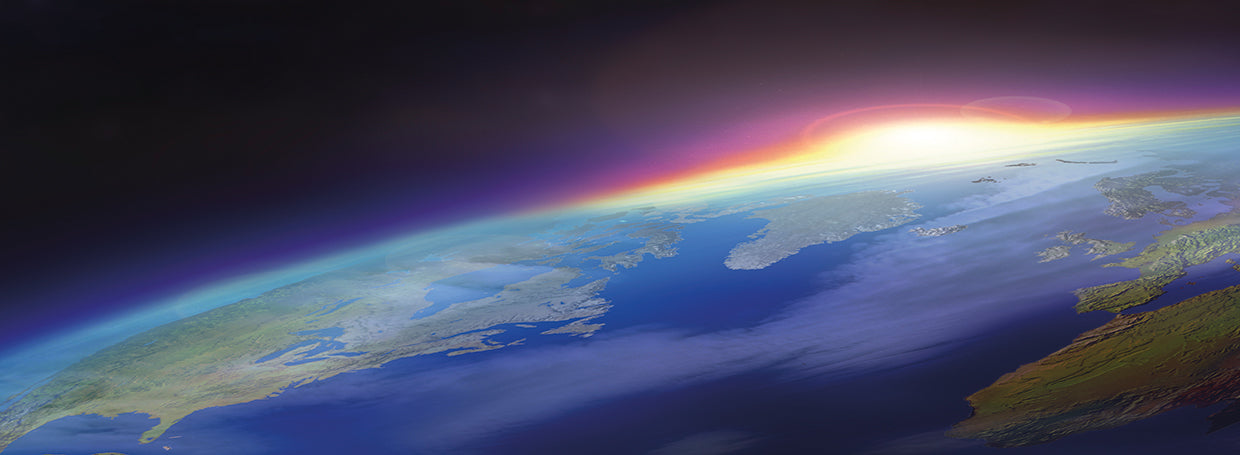 Sun Rising Over the Earth