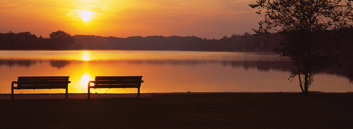Two Benches at Reeds Lake