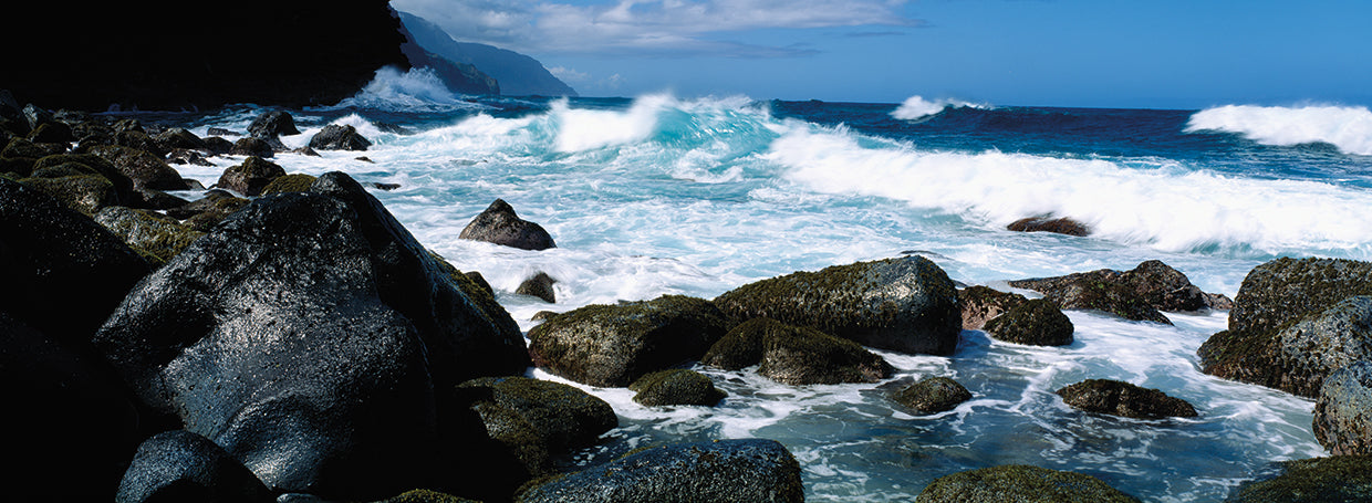 Olas, costa de Na Pali Lienzo