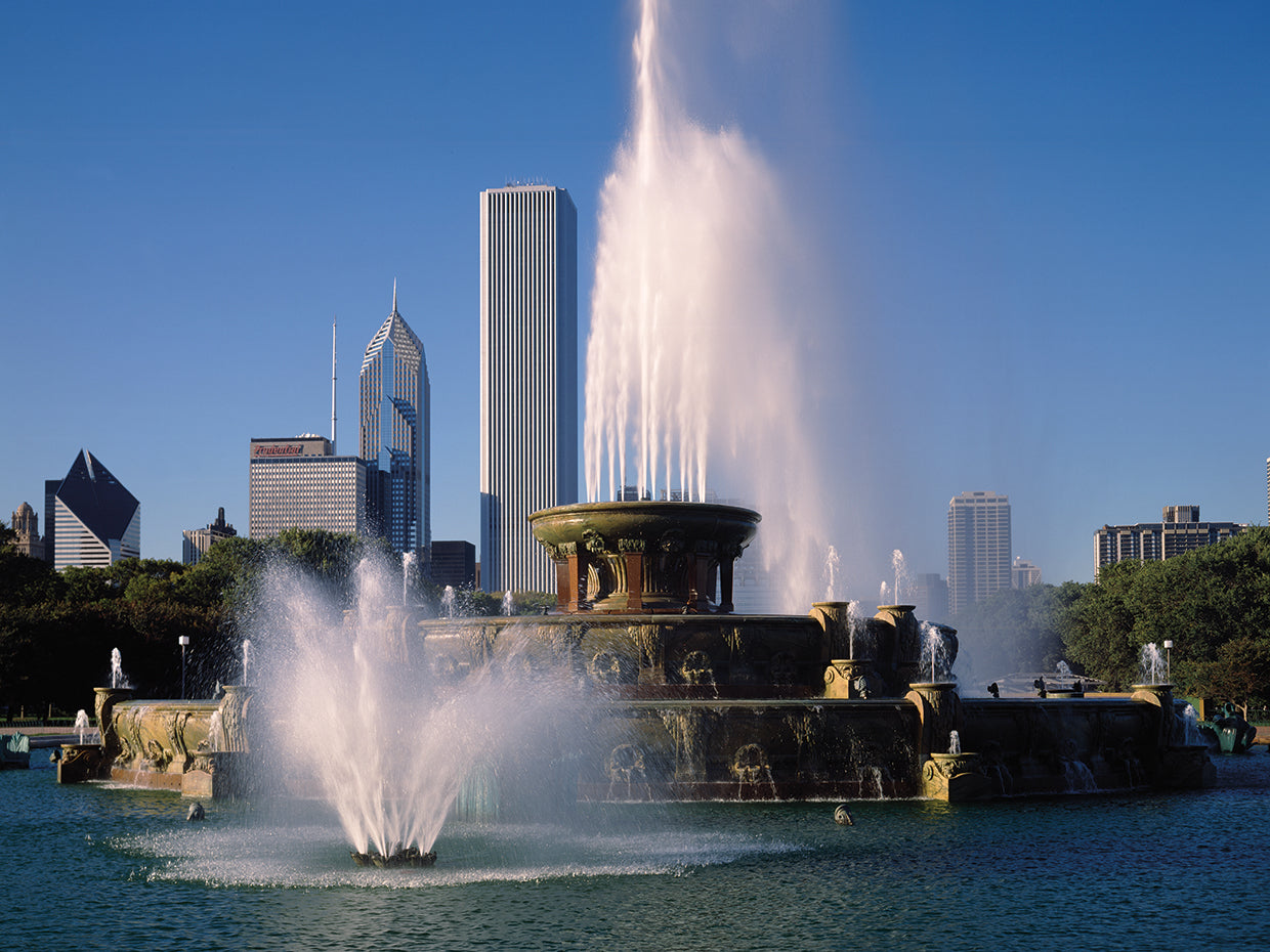 Fuente de Buckingham en Chicago Lienzo