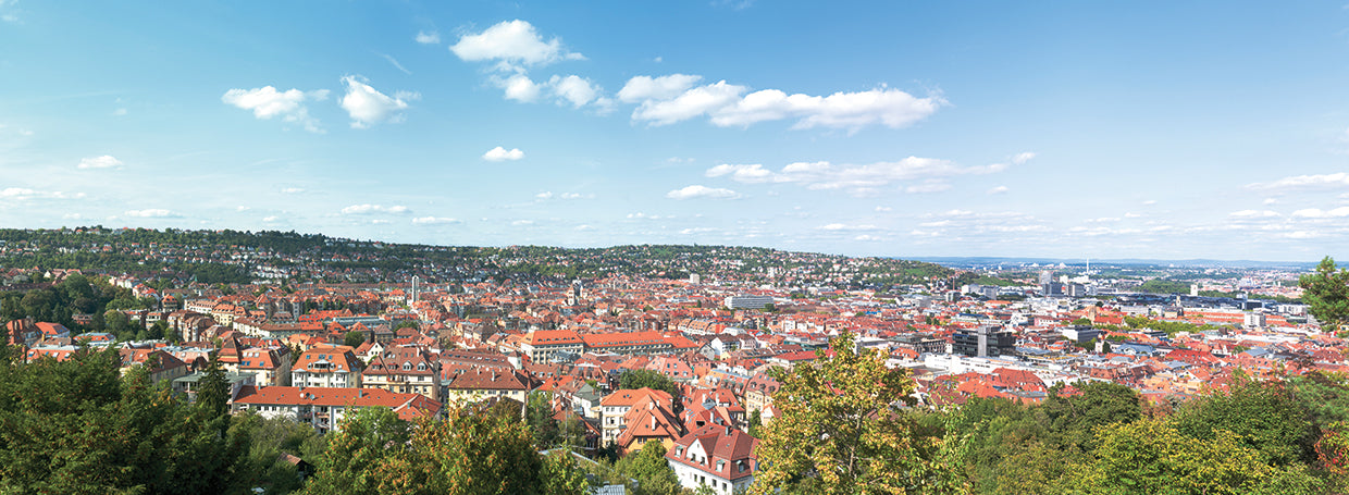 Stuttgart desde arriba Lienzo