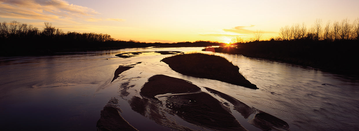 Platte River at Sunset