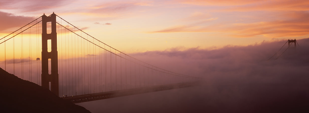 Puente brumoso Golden Gate Lienzo