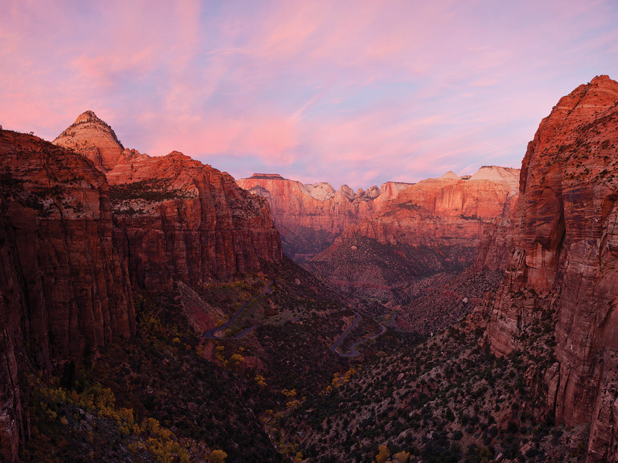 Zion Canyon at Sunset