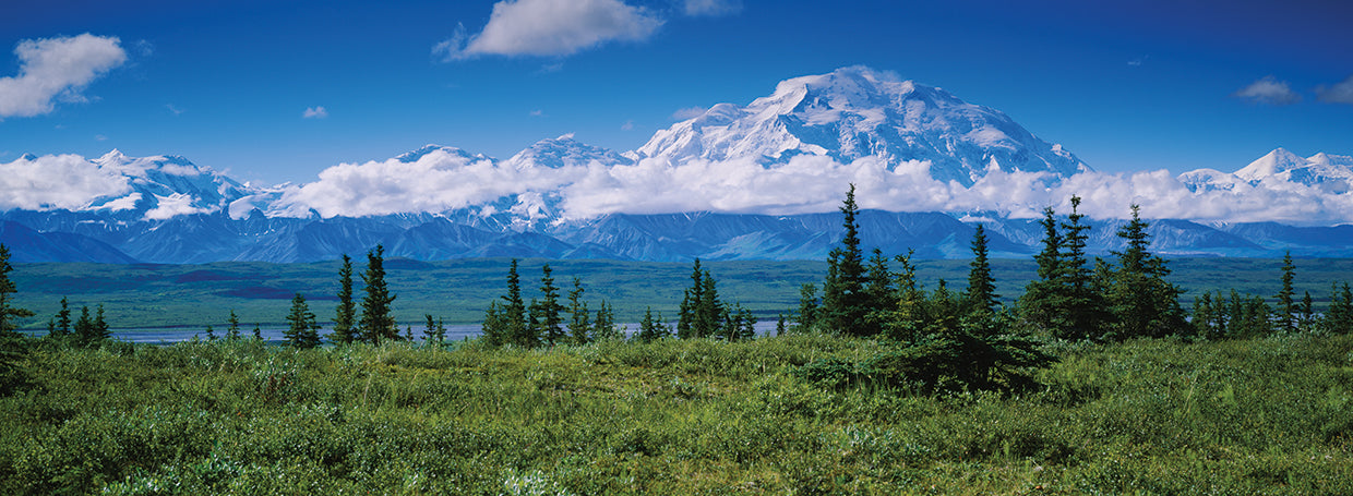 Denali nubes sobre la nieve Lienzo
