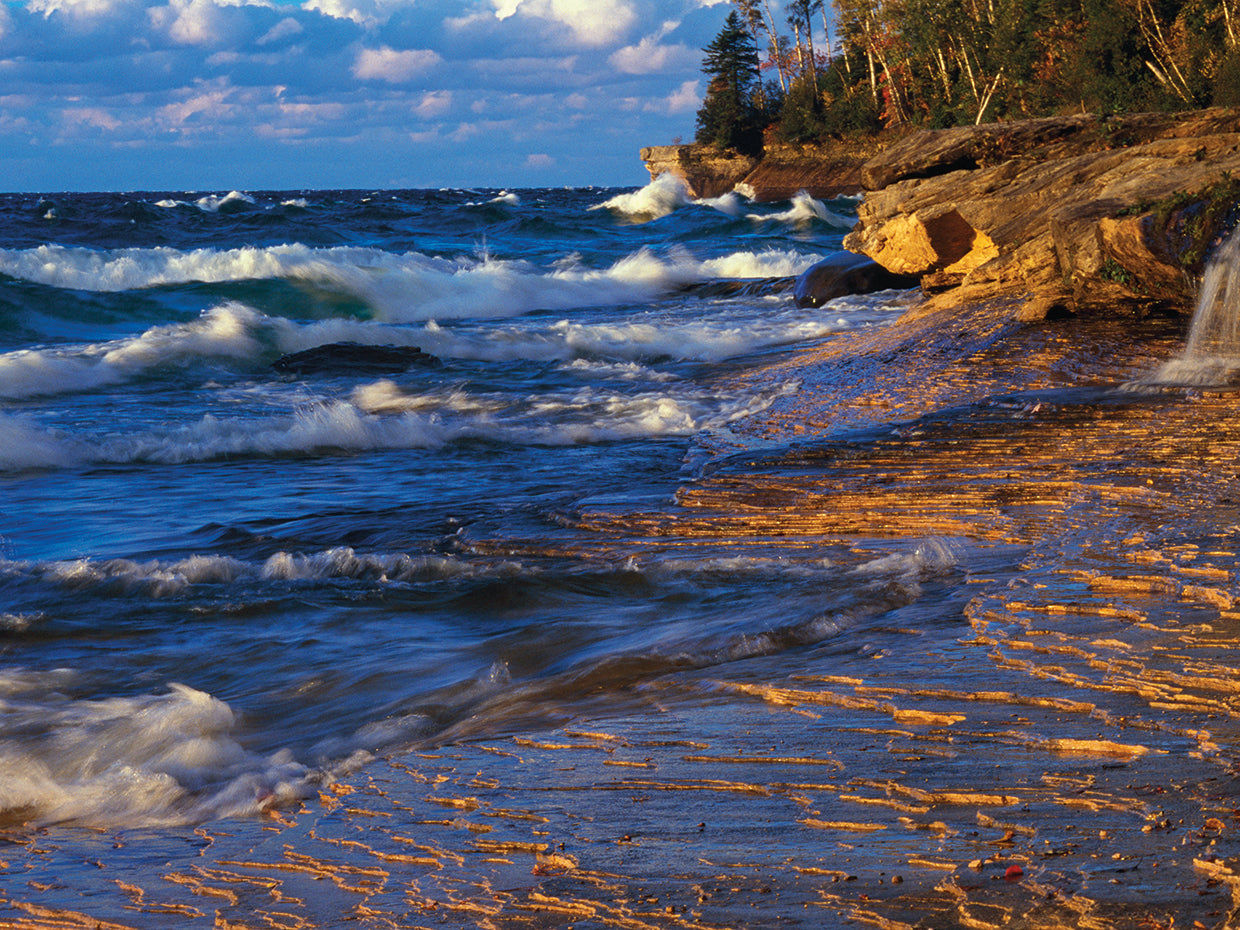 Waves on Lake Michigan