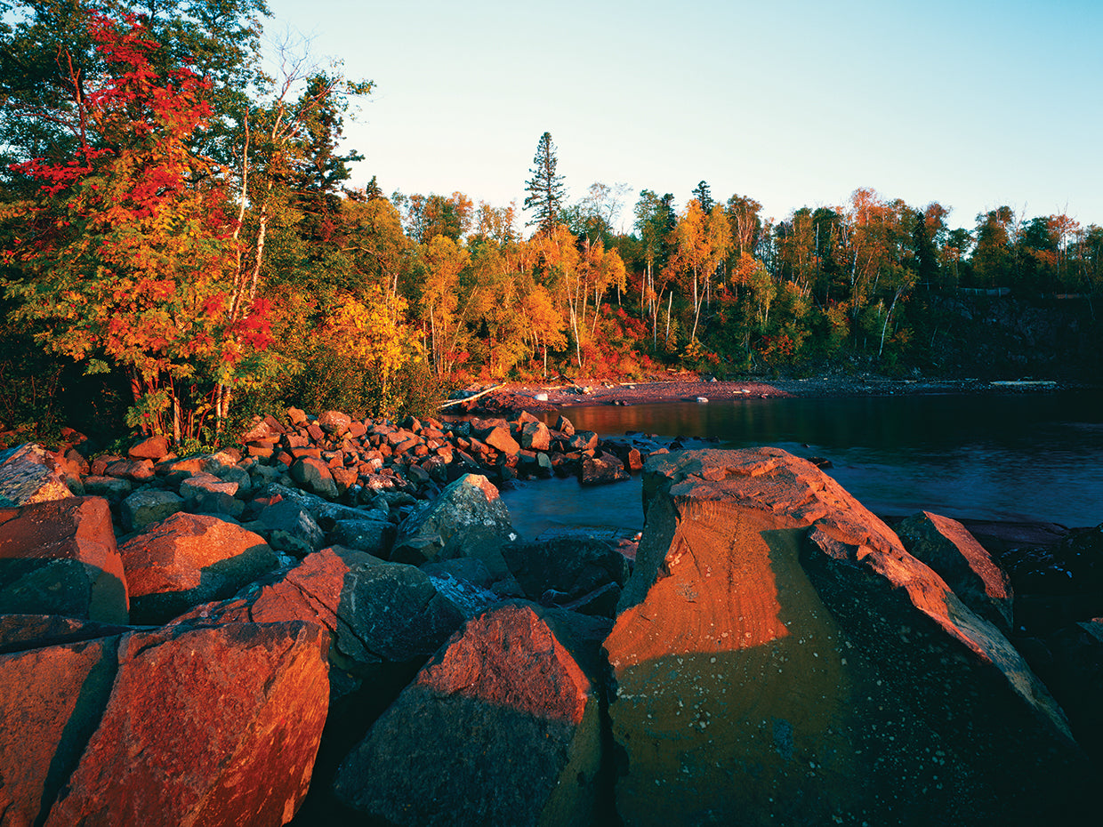 Sunset on Lake Superior Shoreline
