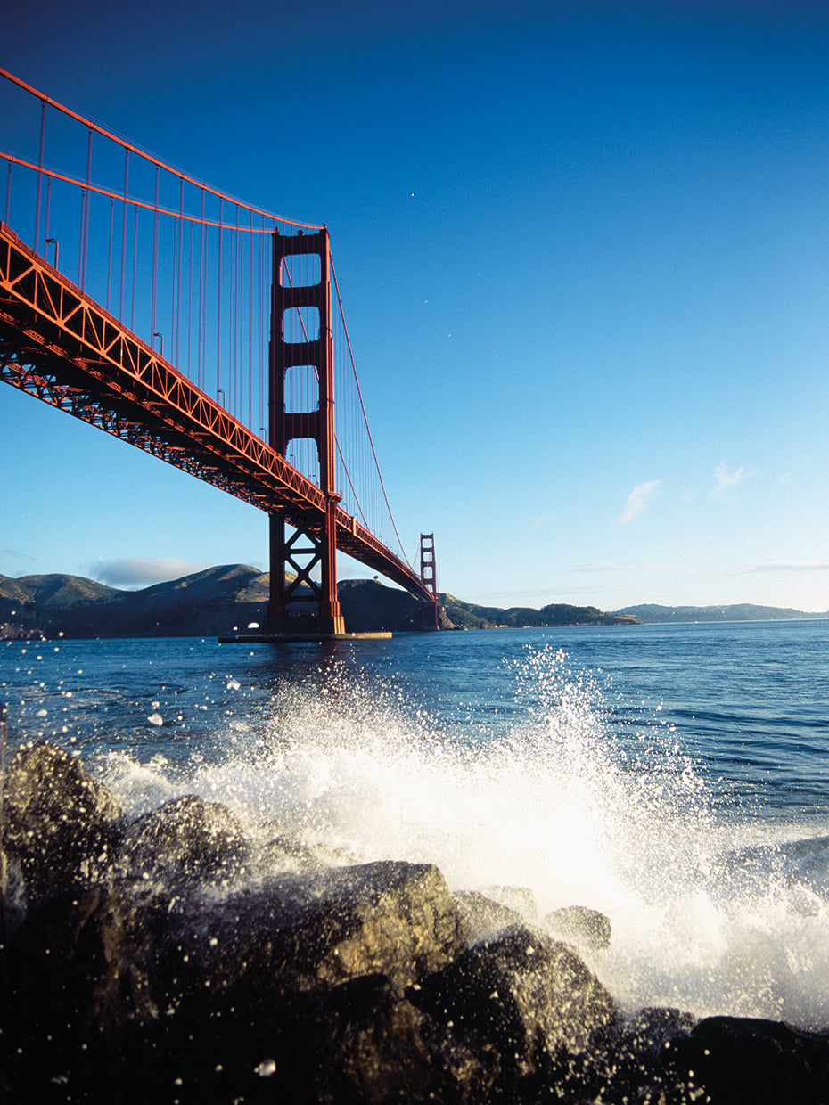 Olas rompiendo por Golden Gate Lienzo