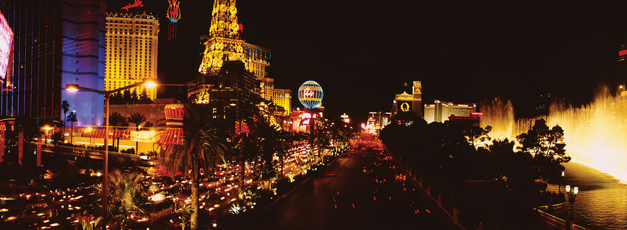 Driving through Las Vegas Strip