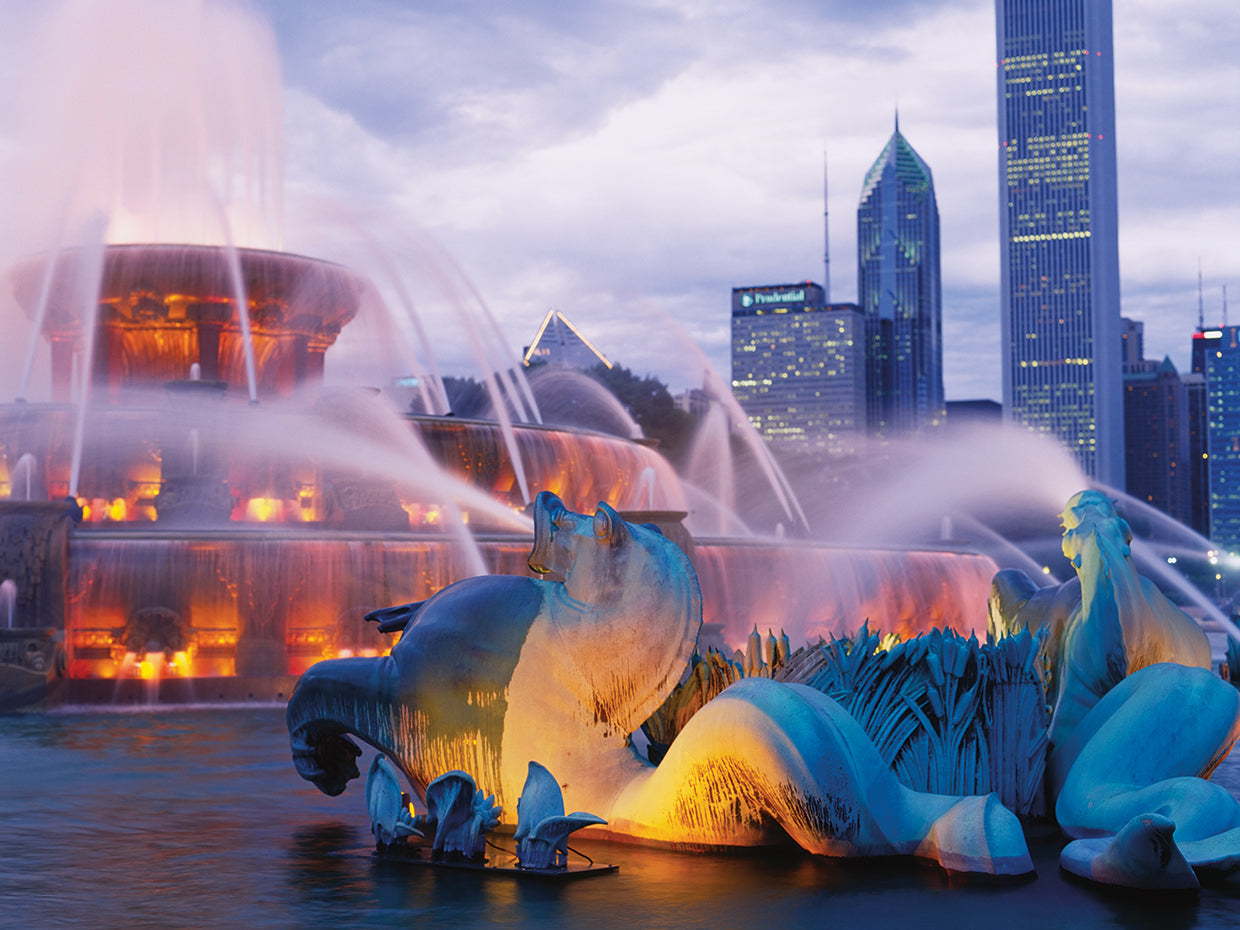 Grant Park Fountain Spray