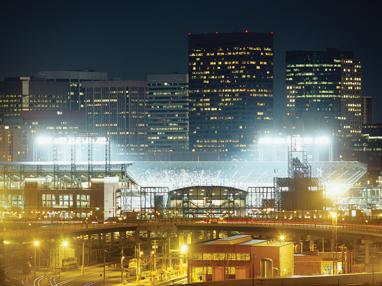 Coors Field en la noche Lienzo