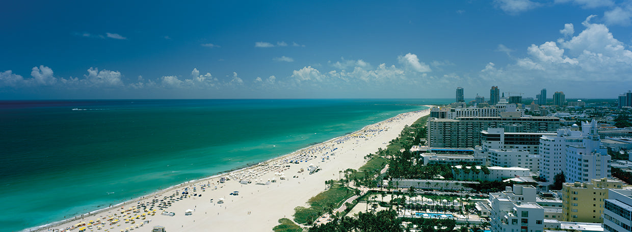 Frente a la playa en Miami Lienzo