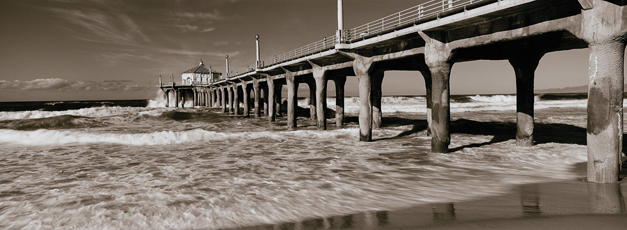 Vistas del muelle de Manhattan Beach Lienzo