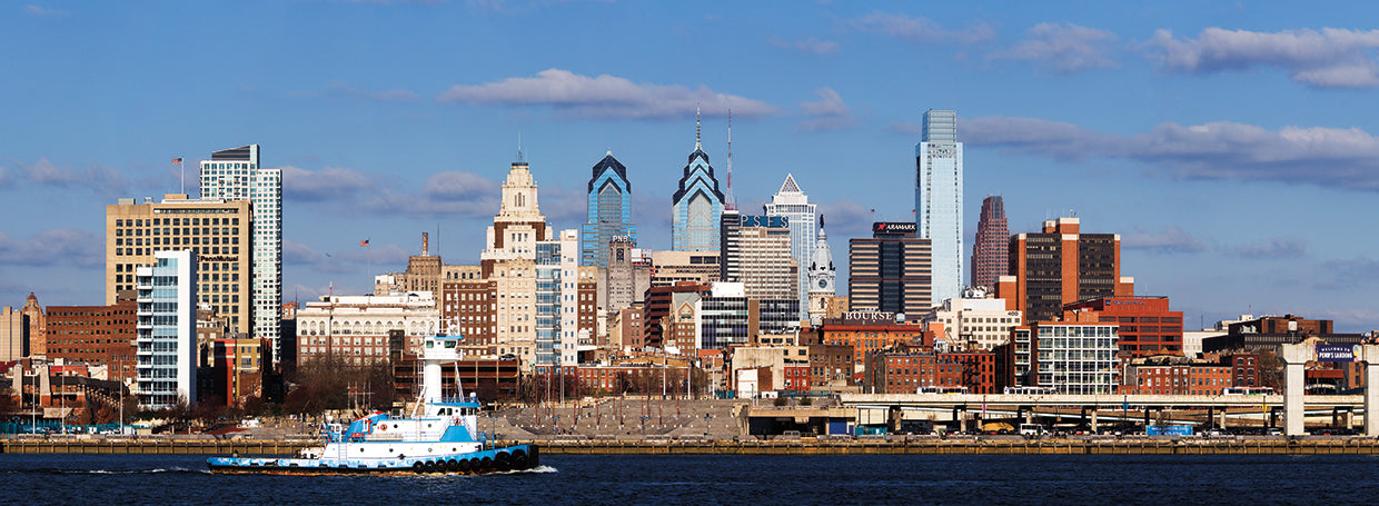Buildings Along the Delaware River