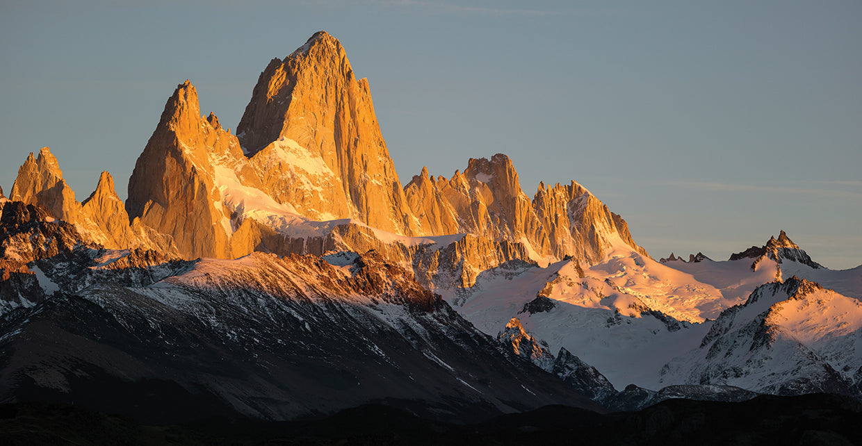 Monte nevado Fitzroy Lienzo